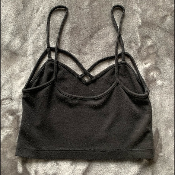Black Brandy Melville crop top - Picture 2 of 4